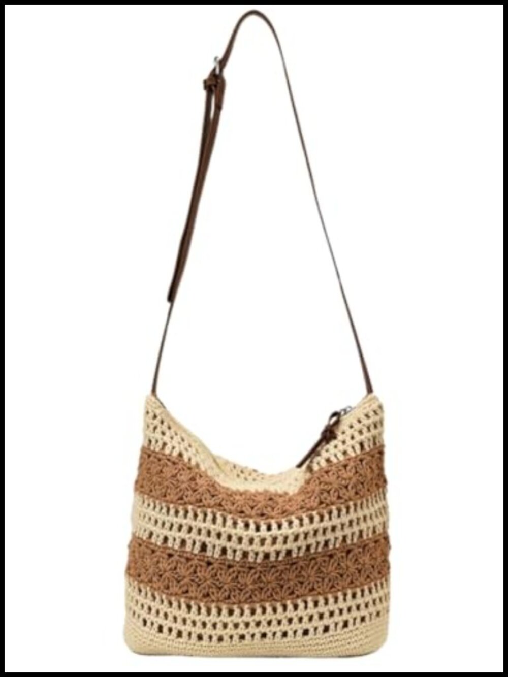 Crochet Hobo Bag Women Boho Woven Tote Handbags Cotton Knitted Shoulder Beach